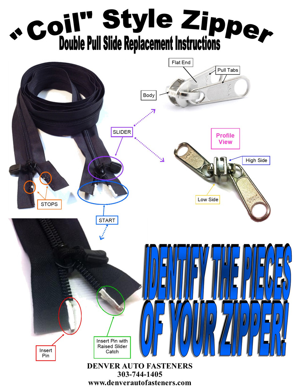 Jeep Rear Window Zipper Replacement Slider