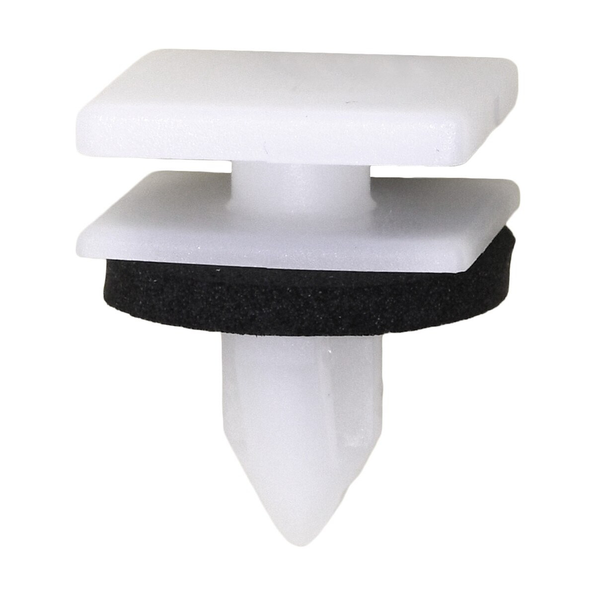 Ford Pillar Molding Clip

Pcs/Unit: 15
Stem Length: 11mm
Bottom Head Size: 12mm x 14mm
Stem Size: 5.75mm x 9mm
Overall Height: 17mm
Fits Hole Size: 6mm x 10mm slot
Top Head Size: 12mm x 14mm
Color: White
Material: Nylon
Country: United States

Ford OEM: W719209-S300, W719209S300