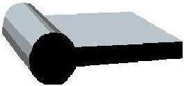 CS5896 "P" Seal Profile EPDM Rubber