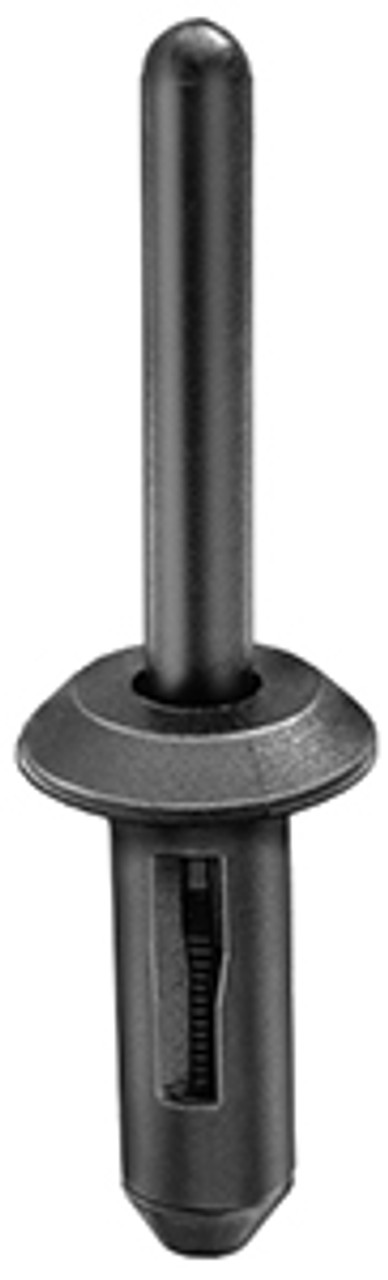 Nylon Expansion Rivet
Diameter: 1/4"
Grip: 5/32 - 13/32
GM OEM#: 10184895
Ford OEM#: N803862-S
Chrysler OEM#: 6501559, 6506007-AA
Black Nylon
25 Per Box
Click Next Images For River Spec Charts
Must Use Auveco# 13756 Or 14155 Rivet Gun To Install Nylon Rivets