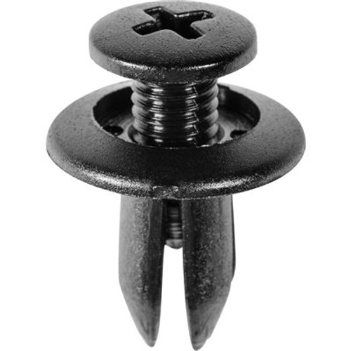 Description : Push-Type Retainer
Type : Screw-Type with Open End
Head Diameter : 15MM
Stem Length : 12MM
Drive Type : Phillips
Hole Size : 7MM
Color : Black
Toyota OEM: 90467-06017
Mazda OEM: 9926-50-625
GM OEM: 204263301
Pcs/Unit: 15
Country: CN
Catalog Page #: 498