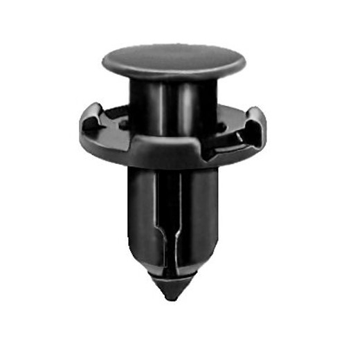 Description : Fender & Bumper Push-Type Retainer
Type : Push-Type with Drive Pin
Head Diameter : 18MM
Stem Length : 12MM
Hole Size : 9MM
Color : Black
Pcs/Unit: 15
Country: CN
Catalog Page #: 509