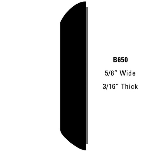 5/8" Body Side Molding Black