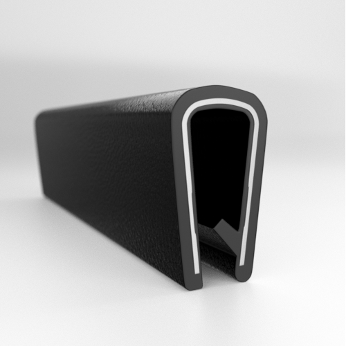 339 Black Long Leg Edge Trim