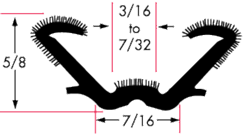 75000566 Rubber Glass Channel