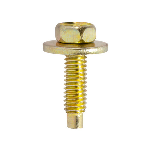 Pcs/Unit 50
Head Style Hex Sems
Screw Size 5/16 in.-18
Length 1-3/16 in.
Across Flats 1/2 in.
Washer Diameter 7/8 in.
Point Type Dog Point
Finish Trivalent Yellow Zinc

Ford OEM: 384932-S36 
Ford OEM: 57041S36 
Ford OEM: 384932S36
Ford OEM: 57041-S36