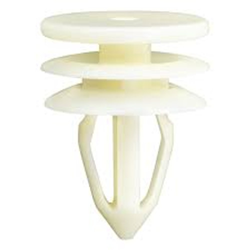 Pcs/Unit 15
Bottom Head Diameter 19MM
Top Head Diameter 20mm
Stem Diameter 11mm
Stem Length 17mm
Color White
Material Nylon
Type Triple Head

GM OEM: 15076791