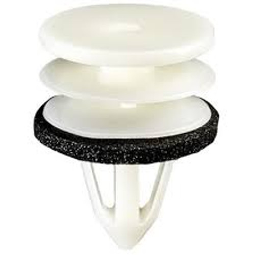 Pcs/Unit 15
Bottom Head Diameter 18.5MM
Top Head Diameter 19.5mm
Stem Diameter 11mm
Stem Length 17mm
Color White
Includes 20616
Material Nylon
Type Triple Head

GM OEM: 11519031
Ford OEM: W711521S300
Ford OEM: W711521-S300