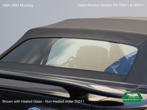 Ford Mustang 1994-2004 Convertible Top Heated Glass Window