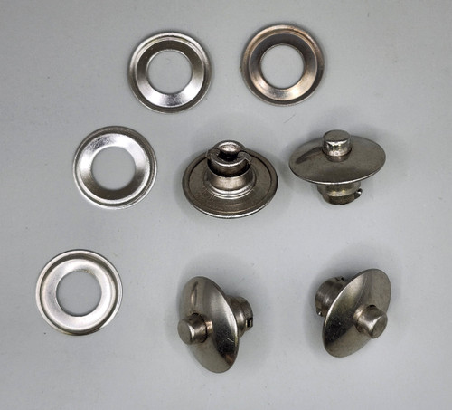 A-37105 SOLD INDIVIDUALLY -Side Curtain Fastener w/Backing Plate