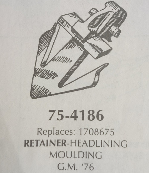 GM 1708675 NOS Headliner Interior Trim Clip - SOLD PER EACH