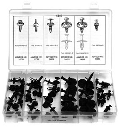 Ford
Push-Type Retainer Quick-Select Assortment Kit
68 Pieces