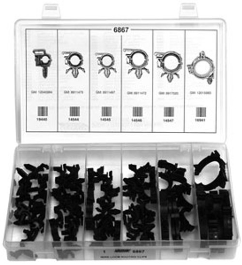 Wire Loom Routing Clips; Quick Select Assortment Kit
42 Pieces
Click Next Image For Loom Size Chart Wire Loom Routing Clips; Quick Select Assortment Kit
42 Pieces
Click Next Image For Loom Size Chart