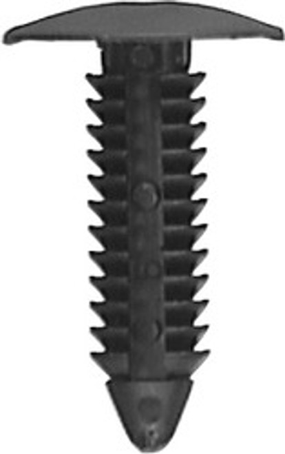 GM, Chrysler & Ford 1989-On
Shield Retainer, Battery Post Cable Shield, Engine Splash Shield & Radiator Side Air Baffle
Head Diameter: 11/16"
Stem Length:1-1/16
Stem Diameter: 5/16" 
GM OEM#: 10121502
Chrysler OEM#: 6033082, 6033840
Ford OEM#: 390018-S
Black Nylon
50 Per Box
Click Next Image For Clip Detail GM, Chrysler & Ford 1989-On
Shield Retainer, Battery Post Cable Shield, Engine Splash Shield & Radiator Side Air Baffle
Head Diameter: 11/16"
Stem Length:1-1/16
Stem Diameter: 5/16" 
GM OEM#: 10121502
Chrysler OEM#: 6033082, 6033840
Ford OEM#: 390018-S
Black Nylon
50 Per Box
Click Next Image For Clip Detail