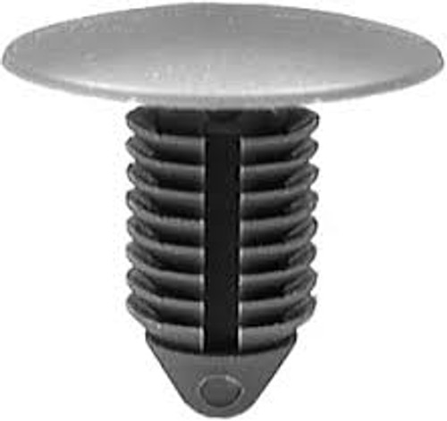 GM Front End Stone Shield Retainer 1981-On
Head Diameter: 7/8"
Stem Diameter: 7/16"
Stem Length: 13/16" 
OEM# 22512276
Black Nylon
25 Per Box
Click Next Image For Clip Detail
Same As Auveco 16262 (50 Per Box)