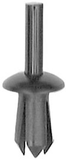 Radiator Housing Push-Type Retainer
Head Diameter: 10mm
Stem Length: 10mm
Fits Into 6mm Hole
Body Styles: 116, 123, 124, 126, 129, 140, 170, 201, 208 & 210 
1974-On
Mercedes OEM#: 000-990-34-92
BMW OEM#: 51-16-1-881-149
Volkswagon OEM#: N-102-593-01
Black Nylon
15 Per Box
Click Next Image For Clip Detail