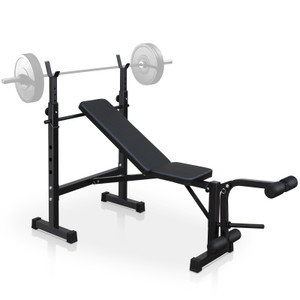 Olympic Weight Bench, Bench Press Set with Squat Rack and Bench for Home Gym Full-Body Workout Olympic Weight Bench, Bench Press Set with Squat Rack and Bench for Home Gym Full-Body Workout