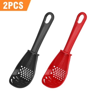 2PCS Kitchen Cooking Spoon Tool Multifunction Scoop Soup Skimmer Heat Resistant Kitchen Cooking Spoon 2PCS Kitchen Cooking Spoon Tool Multifunction Scoop Soup Skimmer Heat Resistant Kitchen Cooking Spoon
