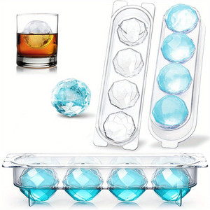 1 Ice Mold; Ice Cube Tray For Freezer; Cocktail Whiskey Bourbon 2 Inch Large Ice Cube Mold; Diamond Ice Ball Maker Mold 1 Ice Mold; Ice Cube Tray For Freezer; Cocktail Whiskey Bourbon 2 Inch Large Ice Cube Mold; Diamond Ice Ball Maker Mold