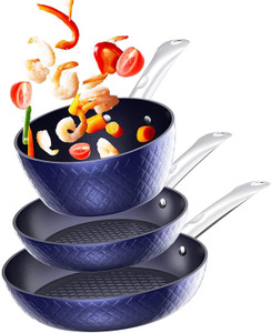 Kitchen Cookware Sets Nonstick Ceramic Bule,1.2 Quart Pot Saucepan with Lid+8 inch Small Frying Pan +9.5 Hard Anodized Frying Skillet Pan, Induction Nonstick Ceramic Flying Cooking Pan Stock Pot Kitchen Cookware Sets Nonstick Ceramic Bule,1.2 Quart Pot Saucepan with Lid+8 inch Small Frying Pan +9.5 Hard Anodized Frying Skillet Pan, Induction Nonstick Ceramic Flying Cooking Pan Stock Pot