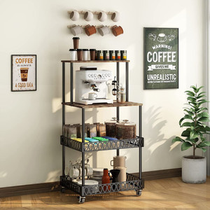 4-storey kitchen bread rack, vertical microwave oven rack, kitchen storage rack with wheels, suitable for kitchens and restaurants 4-storey kitchen bread rack, vertical microwave oven rack, kitchen storage rack with wheels, suitable for kitchens and restaurants