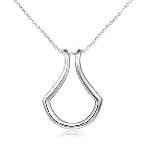 Sterling Silver Ring Holder Necklace Pendant Jewelry for Women Sterling Silver Ring Holder Necklace Pendant Jewelry for Women
