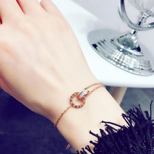 Korean version of the simple titanium steel Roman numerals bracelet personalized Mori jewelry girlfriends string bracelet bracelet hundred with wholesale jewelry Korean version of the simple titanium steel Roman numerals bracelet personalized Mori jewelry girlfriends string bracelet bracelet hundred with wholesale jewelry