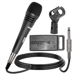 5 CORE Professional Dynamic Vocal Microphone Neodymium Cardioid Unidirectional Handheld Mic for Speakers, Karaoke W/Steel Mesh Grille, Metal Body ON/Off Switch w/16ft Detachable Cable+ Clip+ Bag 5 CORE Professional Dynamic Vocal Microphone Neodymium Cardioid Unidirectional Handheld Mic for Speakers, Karaoke W/Steel Mesh Grille, Metal Body ON/Off Switch w/16ft Detachable Cable+ Clip+ Bag