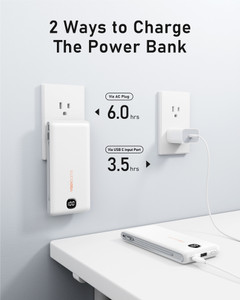 Power Bank With Built In Cables 10000mAh, Portable Charger For With Built In AC Wall Plug, Fast Charging USB C Slim Charger With LED Display Com Power Bank With Built In Cables 10000mAh, Portable Charger For With Built In AC Wall Plug, Fast Charging USB C Slim Charger With LED Display Com