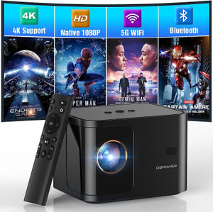 5G WiFi Mini Bluetooth Projector 4K Support, 300 ANSI HD 1080P Portable Video Projector, ±40° Vertical Keystone|Zoom|Timer, DBPOWER Smartphone Projector Outdoor Movie for PC/Laptop/TV 5G WiFi Mini Bluetooth Projector 4K Support, 300 ANSI HD 1080P Portable Video Projector, ±40° Vertical Keystone|Zoom|Timer, DBPOWER Smartphone Projector Outdoor Movie for PC/Laptop/TV