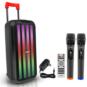 5 Core Karaoke Machine Bluetooth 8 Inch 2 Way Speaker Portable Singing PA System w Cool DJ Light Support FM TWS USB Memory Card AUX REC Party Speakers Includes Two Wireless Mics PLB 8X2 2MIC 5 Core Karaoke Machine Bluetooth 8 Inch 2 Way Speaker Portable Singing PA System w Cool DJ Light Support FM TWS USB Memory Card AUX REC Party Speakers Includes Two Wireless Mics PLB 8X2 2MIC