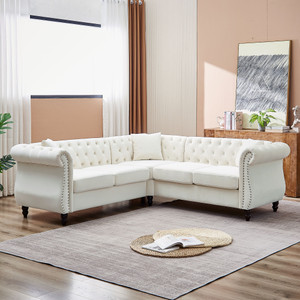 83.5-Inch Oversized Corner Sofa Covers, L-Shaped Sectional Couch, 5-Seater Corner Sofas with 3 Pillows for Living Room, Bedroom, Apartment, Office 83.5-Inch Oversized Corner Sofa Covers, L-Shaped Sectional Couch, 5-Seater Corner Sofas with 3 Pillows for Living Room, Bedroom, Apartment, Office