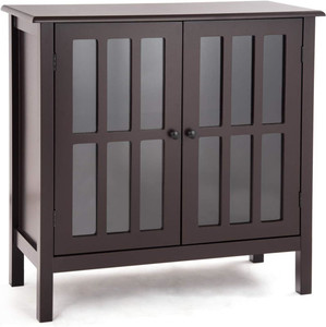 Kitchen Storage Cabinet with 2 Glass Doors, Home Kitchen Dining Wine Cabinet Kitchen Storage Cabinet with 2 Glass Doors, Home Kitchen Dining Wine Cabinet
