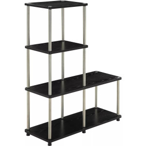 41.75" Designs2Go 4 Tier Multi Shelf L Bookshelf 41.75" Designs2Go 4 Tier Multi Shelf L Bookshelf
