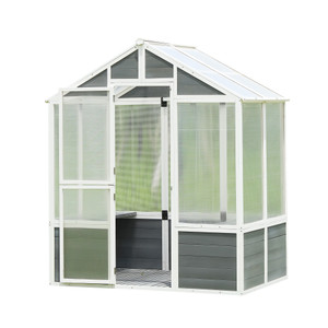 76''x48''x86'' Polycarbonate Greenhouse, Walk-in Outdoor Plant Gardening Greenhouse for Patio Backyard Lawn, Cold Frame Wooden Greenhouse Garden Shed for Plants, Grow House with Front Entry Door 76''x48''x86'' Polycarbonate Greenhouse, Walk-in Outdoor Plant Gardening Greenhouse for Patio Backyard Lawn, Cold Frame Wooden Greenhouse Garden Shed for Plants, Grow House with Front Entry Door