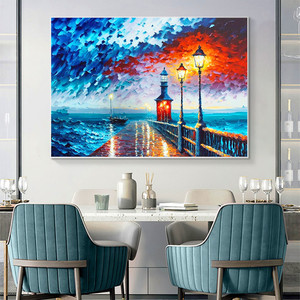 Hand Painted Oil Painting Abstract Coastal Landscape Oil Painting On Canvas Large Wall Art Original Lighthouse Painting Sailboat Painting Custom Painting Home Decor Hand Painted Oil Painting Abstract Coastal Landscape Oil Painting On Canvas Large Wall Art Original Lighthouse Painting Sailboat Painting Custom Painting Home Decor