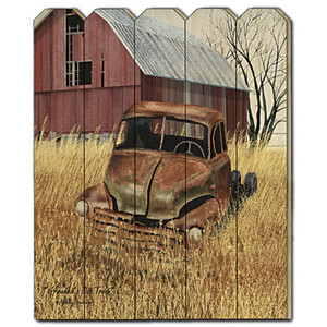 "Granddads Old Truck" by Billy Jacobs, Printed Wall Art on a Wood Picket Fence "Granddads Old Truck" by Billy Jacobs, Printed Wall Art on a Wood Picket Fence