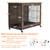 23.6"L x 20"W x 26"H Dog Crate Furniture with Cushion, Wooden Dog Crate Table, Double-Doors Dog Furniture, Dog Kennel Indoor for Small Dog, Dog House, Dog Cage Small, Rustic Brown