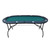 INO Design 73inch Oval Light Series GREEN Felt Foldable Poker Table