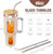 Glass Tumbler With Lid And Straw, 46 Oz Iced Coffee Cup With Handle, Glass Water Bottles With Silicone Sleeve, Glass Cup With Straws