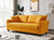 Leisure Loveseat Furniture with Hardwood Frame; Mid-Century Upholstered Couch for Living Room