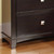 Transitional 1pc Nightstand Espresso Solid wood Nickel Square Knob Bedside Table 2- Drawers Bedroom Furniture
