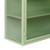 27.56"Glass Doors Modern Two-door Wall Cabinet with Featuring Three-tier Storage for Entryway Living Room Bathroom Dining Room,Mint Green