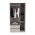 Three Door Armoire Clark, Bedroom, Light Gray