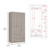 Three Door Armoire Clark, Bedroom, Light Gray