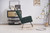 Rocking Chair Nursery, Solid Wood Legs Reading Chair with Teddy Fabric Upholstered , Nap Armchair for Living Rooms, Bedrooms, Offices, Best Gift,Emerald Teddy fabric