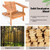 Eucalyptus Chair Foldable Outdoor Wood Lounger Chair