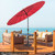 9 Feet Round Patio Umbrella with 18 Fiberglass Ribs