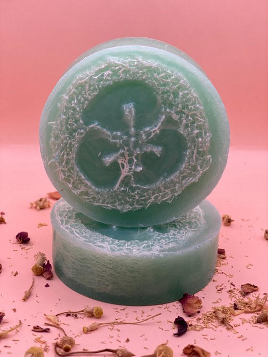 Tropical Teakwood Exfoliating Loofah Soap