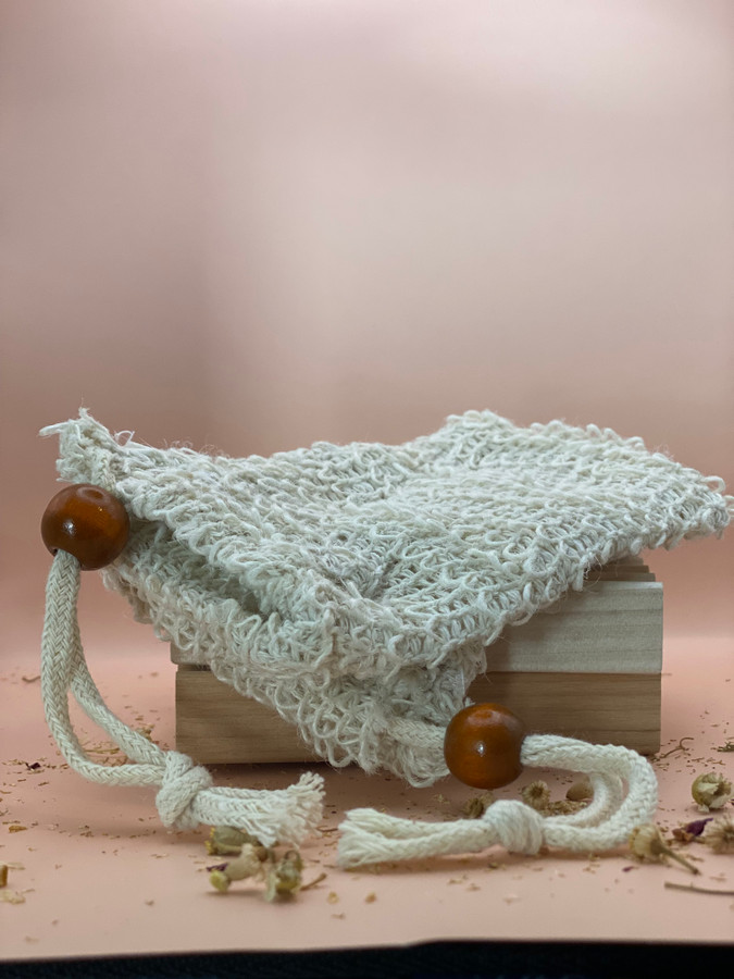 Natural Sisal Soap Pouch